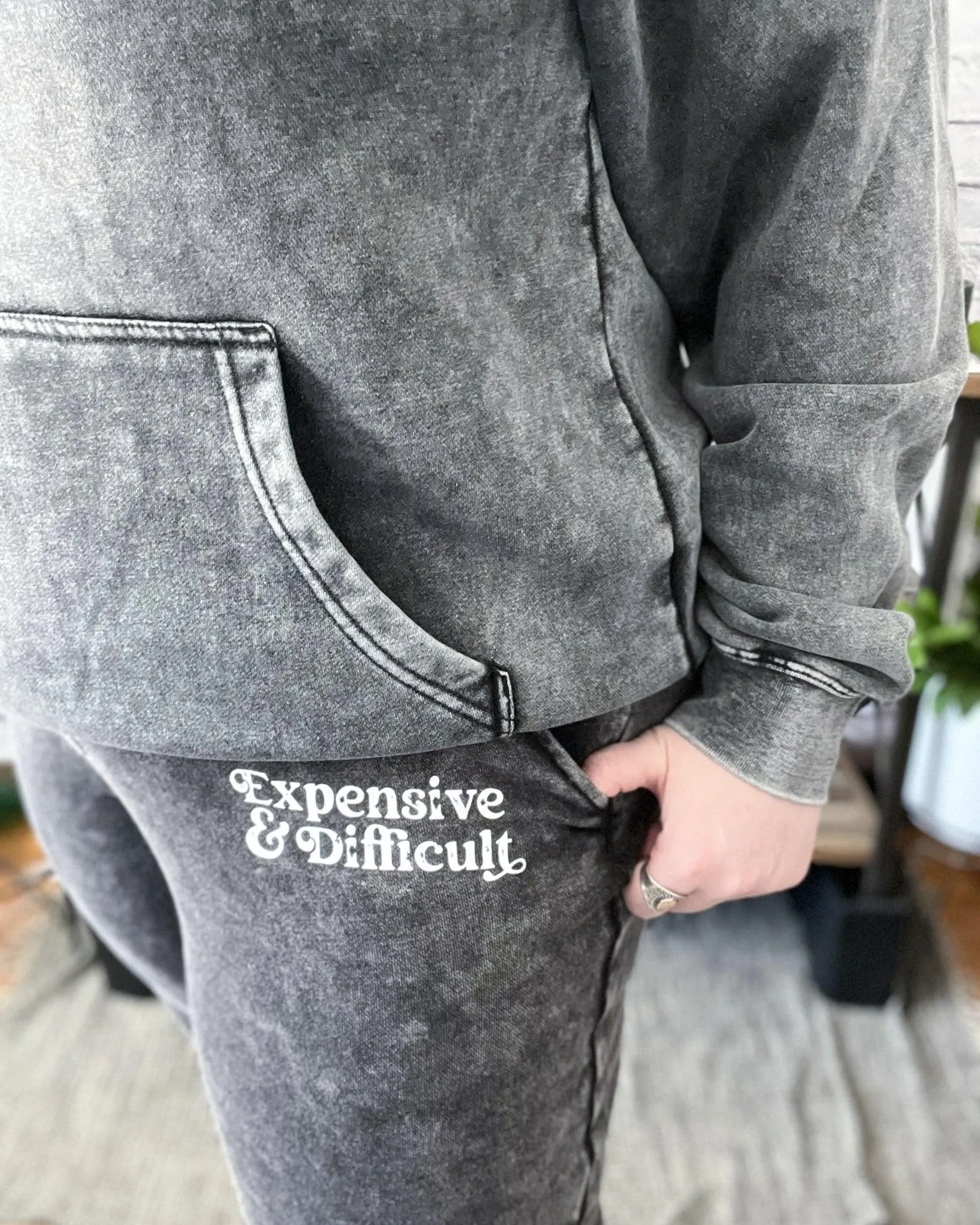 expensive & difficult | mineral wash jogger sweatpants