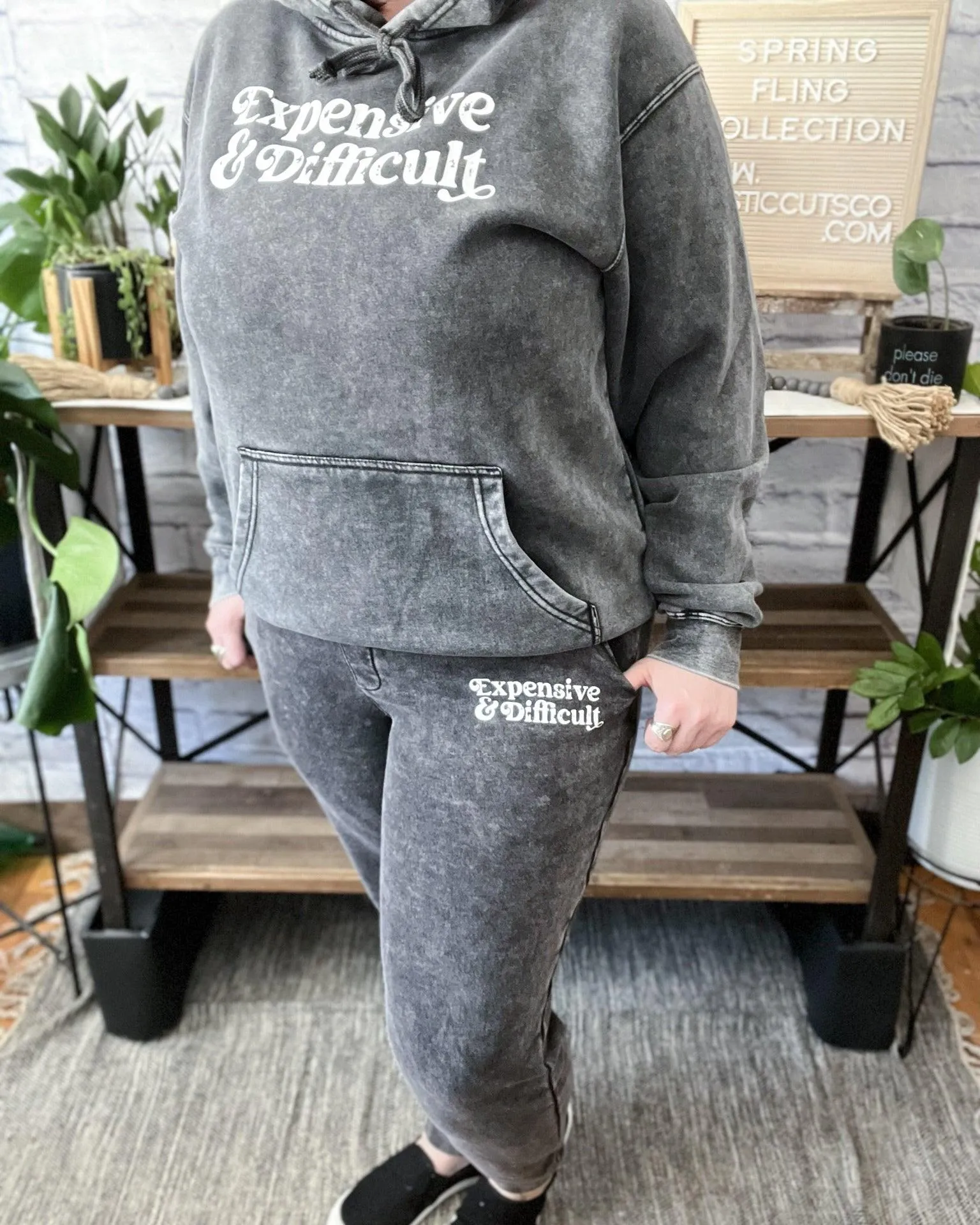 expensive & difficult | mineral wash jogger sweatpants