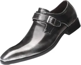 Vintage Man Monk Loafers Buckle Shoes Leather Comfortable Dress Wedding Fashion Party Shoe Mens Business Oxfords Slip-On Flats